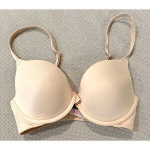 Pink Victoria's Secret - Beige Underwire full coverage Bra women's size 32D